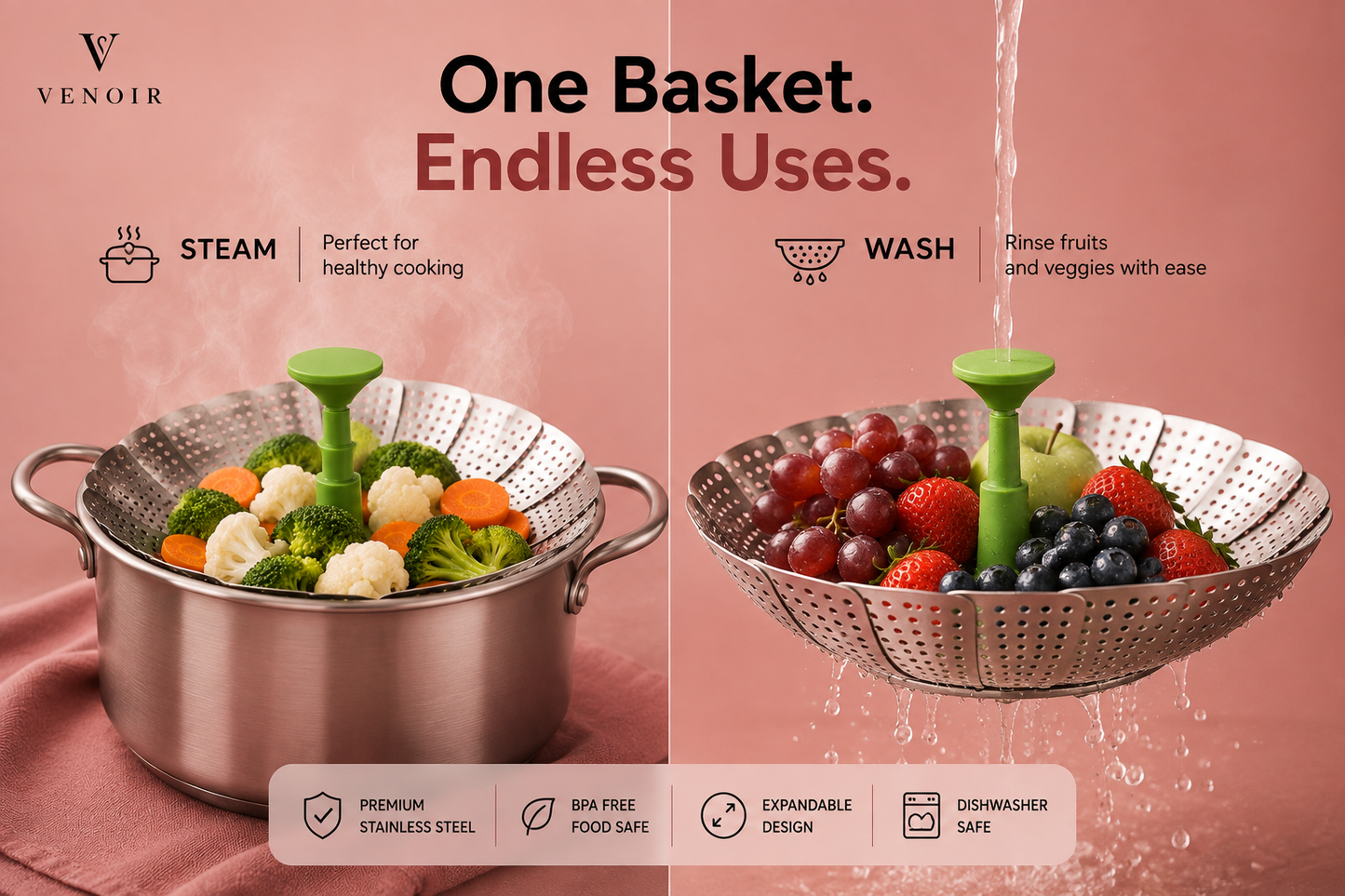 Venoir Bloom Steamer Basket